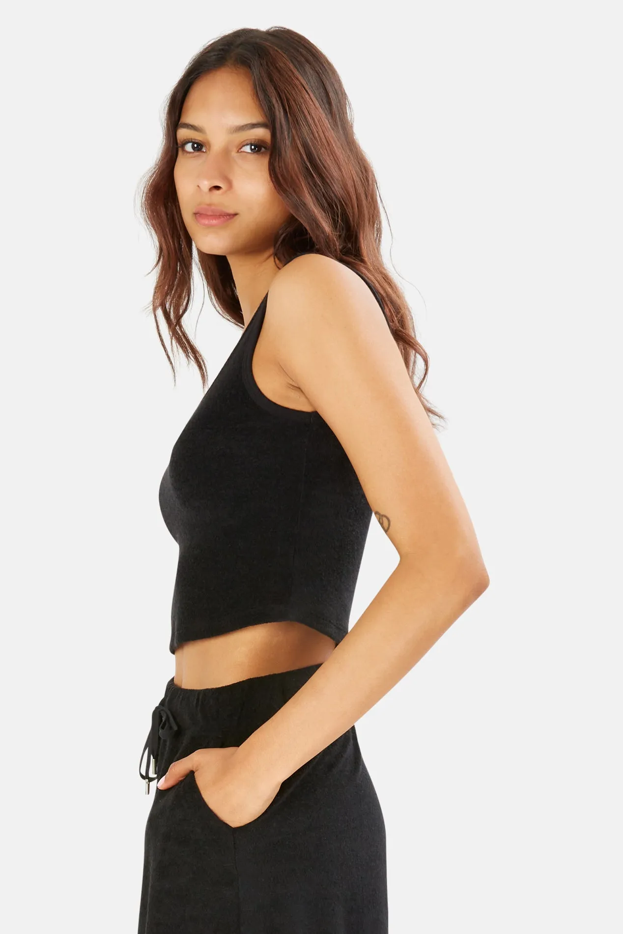 Zo Cropped Tank Black